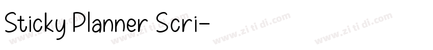Sticky Planner Scri字体转换